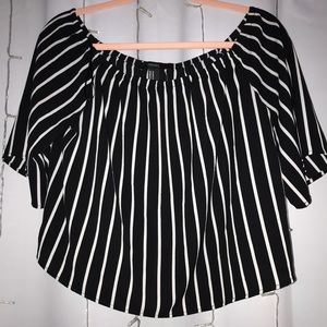 Forever 21 Flowy Striped Blouse